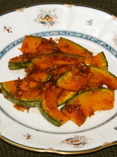 簡単♬かぼちゃのピリ辛香味炒め-レシピのメイン写真