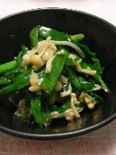 ニラとえのきの中華風和え物-レシピのメイン写真