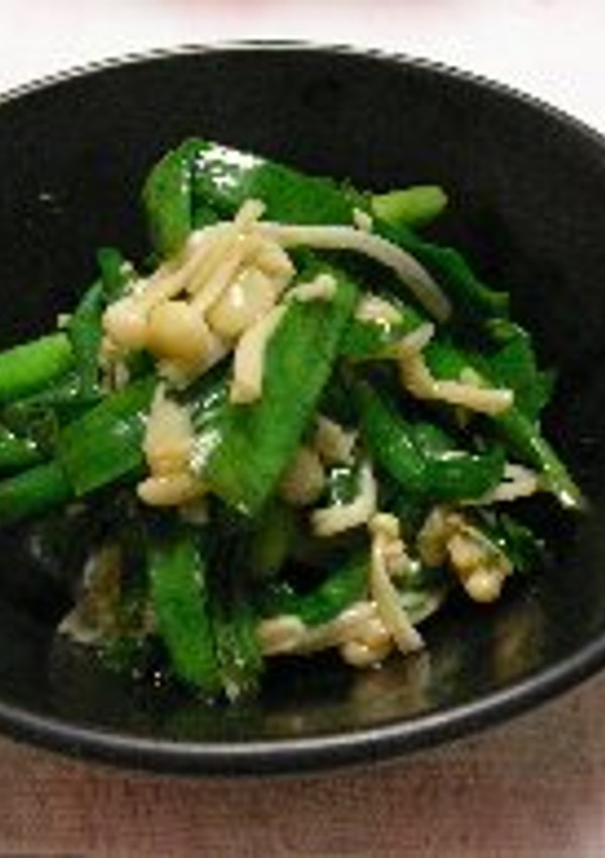 ニラとえのきの中華風和え物-レシピのメイン写真