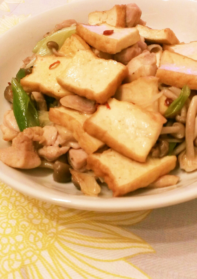 鶏と厚揚げの炒め物-レシピのメイン写真