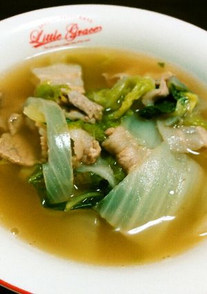 白菜・玉ねぎ・豚バラの中華スープ♬-レシピのメイン写真