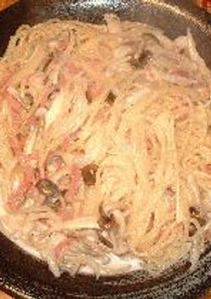 きのことベーコンのクリームパスタ-レシピのメイン写真