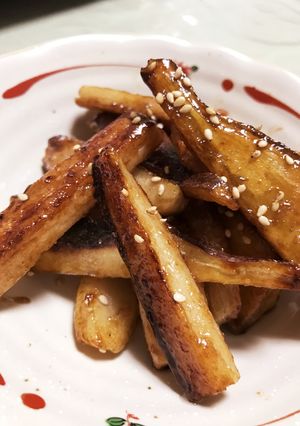 シャキシャキ蓮根とさつまいもの甘辛-レシピのメイン写真