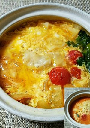 餃子鍋だけどシメはイタリアン♪-レシピのメイン写真