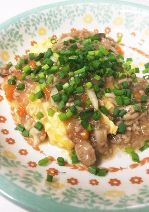 鶏あんかけオムレツ-レシピのメイン写真