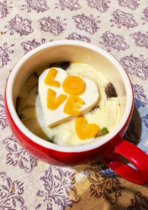 電子レンジで記念日にほっこり茶碗蒸し♡-レシピのメイン写真