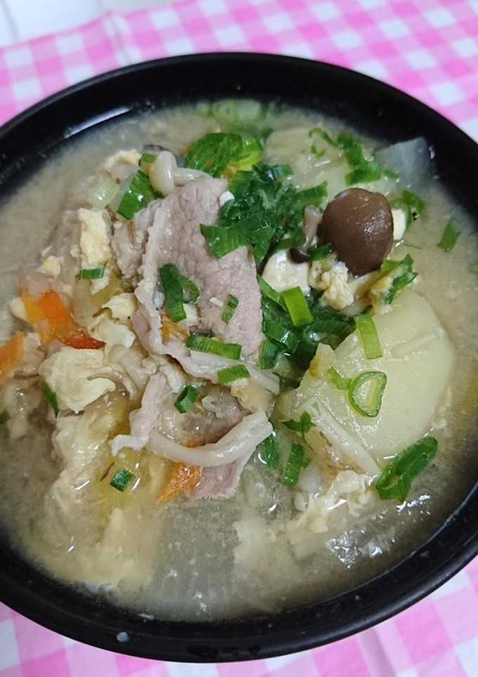 簡単。夕食！豚汁-レシピのメイン写真
