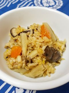 もち麦ともち米の舞茸炊き込みご飯♪-レシピのメイン写真