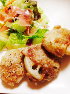 ボリュームたっぷりレンコン肉巻き-レシピのメイン写真
