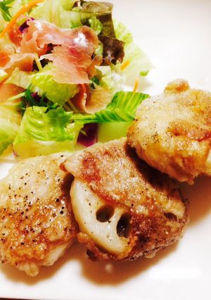 ボリュームたっぷりレンコン肉巻き-レシピのメイン写真