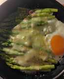 アスパラガスのアンチョビチーズ焼き