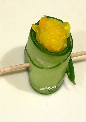 きゅうりの菊の花巻き-レシピのメイン写真