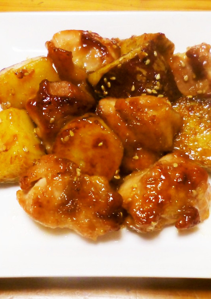簡単！鶏肉とさつま芋のうま炒め-レシピのメイン写真