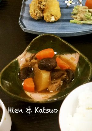 鳥もも肉と干し椎茸の素朴な美味しい煮物-レシピのメイン写真