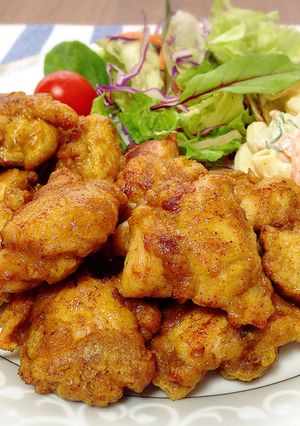お弁当に♬簡単♡鶏のから揚げ＊カレー味-レシピのメイン写真