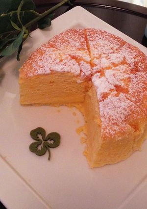 バニラチーズスフレケーキ♡-レシピのメイン写真