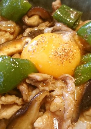 簡単ピリ辛！豚焼き肉丼-レシピのメイン写真