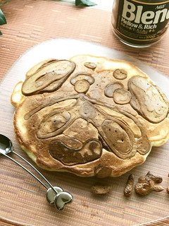 お絵かきカフェオレ✿ホットケーキ-レシピのメイン写真