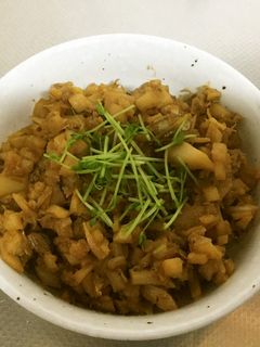 鯖のアラとたけのこのそぼろ-レシピのメイン写真