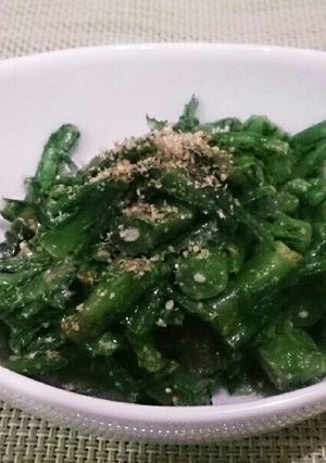 ローフード♪春菊の茎のおひたし-レシピのメイン写真