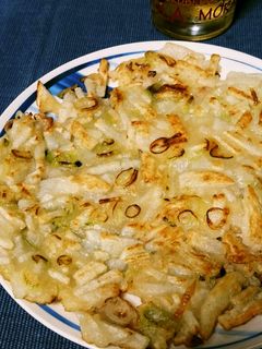 猿も作れる簡単お焼き 山芋千切りチヂミ-レシピのメイン写真