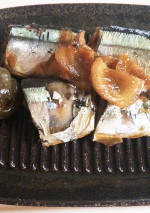 切って煮るだけ！簡単、秋刀魚梅酒煮☆-レシピのメイン写真