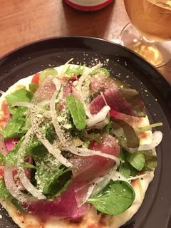 生ハムの彩りサラダピザ-レシピのメイン写真