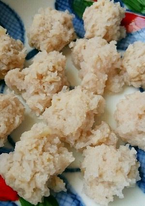 離乳食にも♡れんこんのふわっふわ鶏団子♡-レシピのメイン写真
