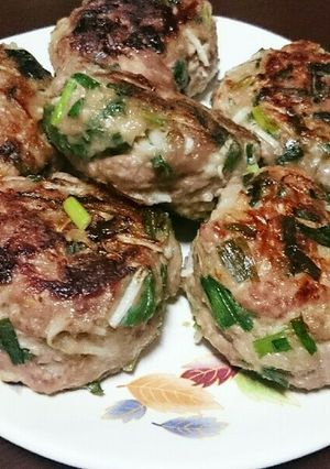 チヂミ気分？？豚ニラもやしの肉団子-レシピのメイン写真