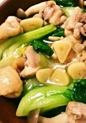 鶏もも肉とチンゲン菜とシメジのとろみ中華-レシピのメイン写真