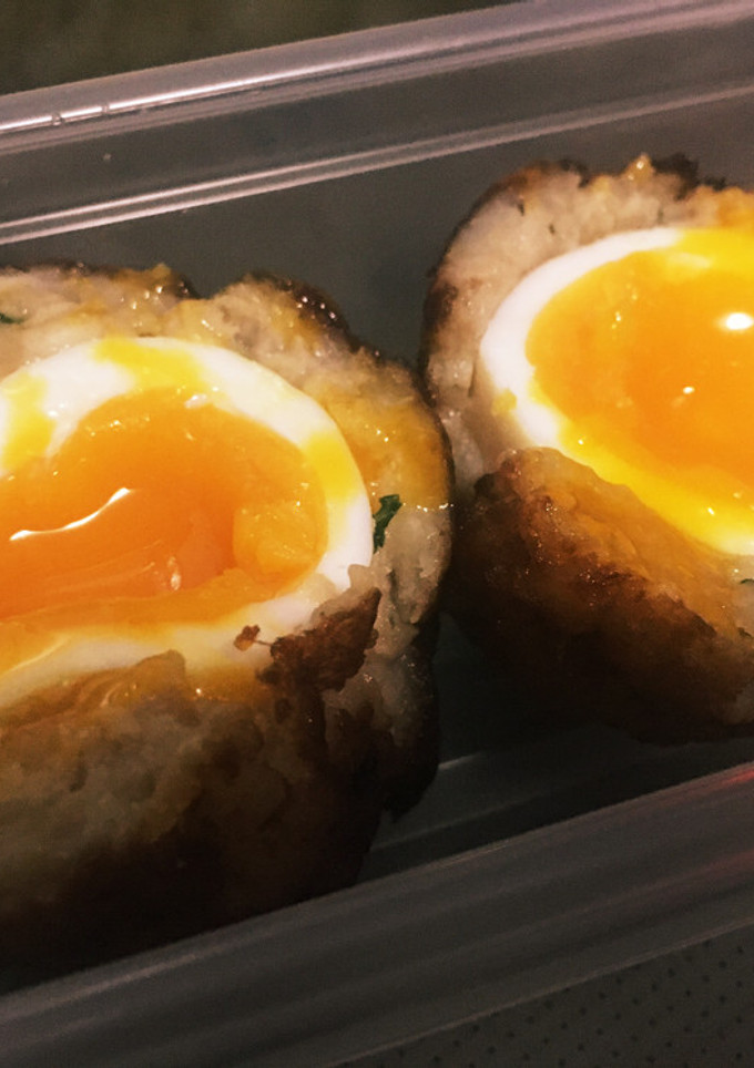 半熟卵のはんぺん包み焼き-レシピのメイン写真