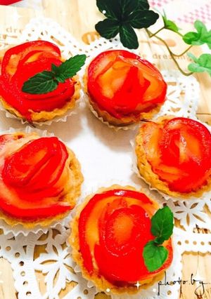 市販のタルトで♪りんごカスタードタルト-レシピのメイン写真