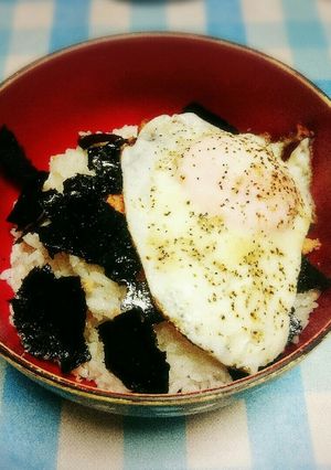 簡単!朝食やランチに!のりたま鮭丼-レシピのメイン写真