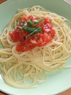 和風トマトソースの冷たいパスタ-レシピのメイン写真