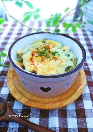 ポテサラとオイルサーディンのチーズ焼-レシピのメイン写真