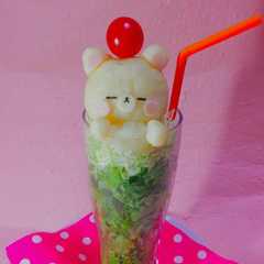 รูปของ クリームソーダの様な ポテトサラダ♡