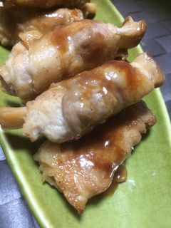 コツなしエリンギの豚ロース肉巻き-レシピのメイン写真