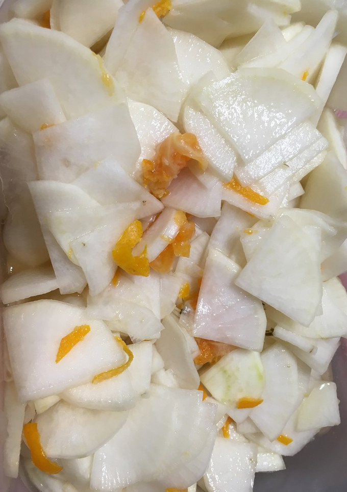 みかん大根 みかんの皮で大根の漬物-レシピのメイン写真