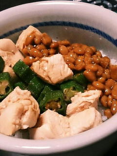 ねばねば納豆オクラ丼-レシピのメイン写真