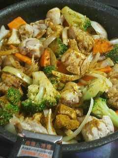 チキンカレー粉炒め-レシピのメイン写真