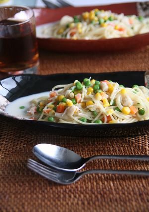 包丁いらずのホタテのスープパスタ☆-レシピのメイン写真