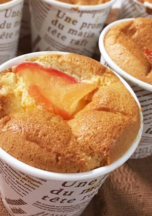 りんごのカップシフォンケーキ-レシピのメイン写真