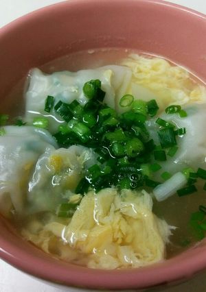 我が家のオウチ餃子de簡単水餃子スープ❤-レシピのメイン写真