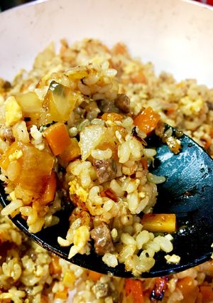 お鍋一つで玄米と牛肉の生姜ご飯-レシピのメイン写真