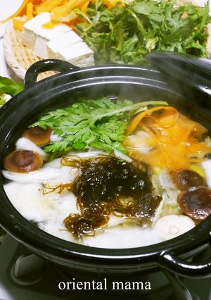 ★ツルツルっとモズクと豆腐のダイエット鍋-レシピのメイン写真