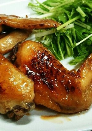 ＊簡単♪手羽先の甘酢照り焼き＊-レシピのメイン写真