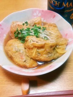 酒の肴に☆油揚げ巾着ひき肉入り☆-レシピのメイン写真