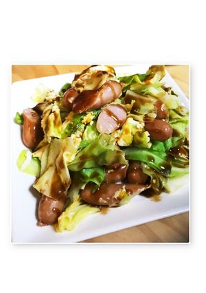 キャベツ・卵・ウィンナーで簡単おかず♡-レシピのメイン写真