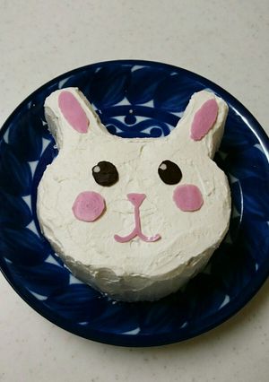 うさぎ 簡単デコレーションケーキ-レシピのメイン写真