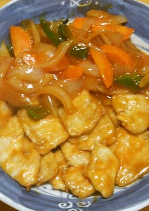 鶏胸肉のケチャップ煮！簡単、安い、旨い！-レシピのメイン写真